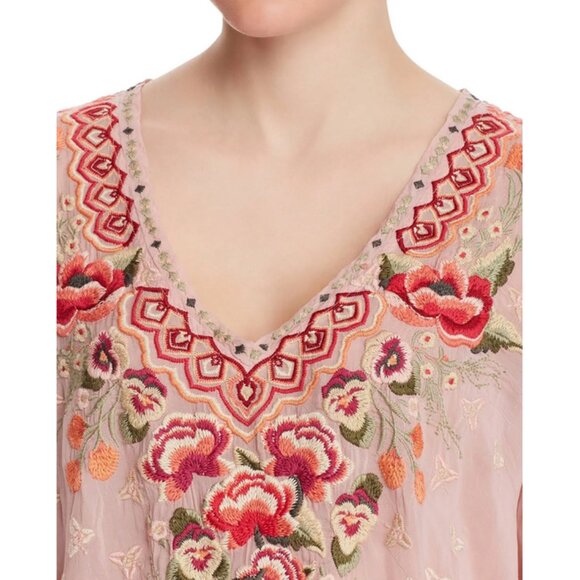 Johnny Was Cristabella Embroidered Blouse - Picture 3 of 16